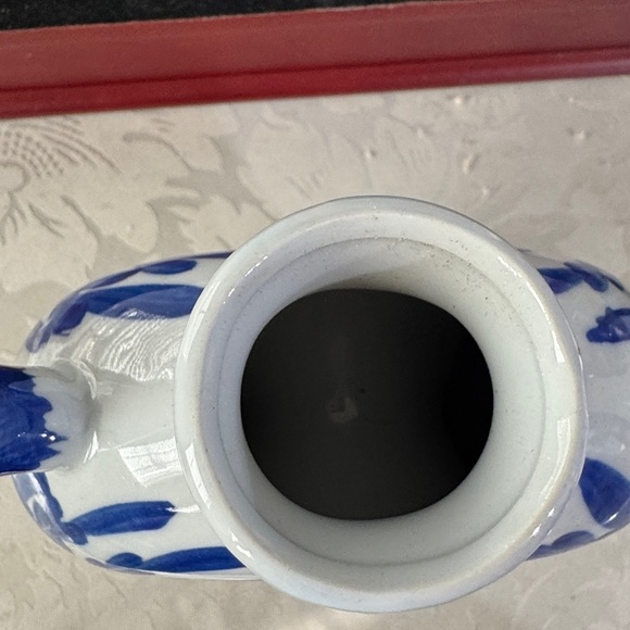 Two's Company Blue and White Ceramic Base - Picture 5 of 6